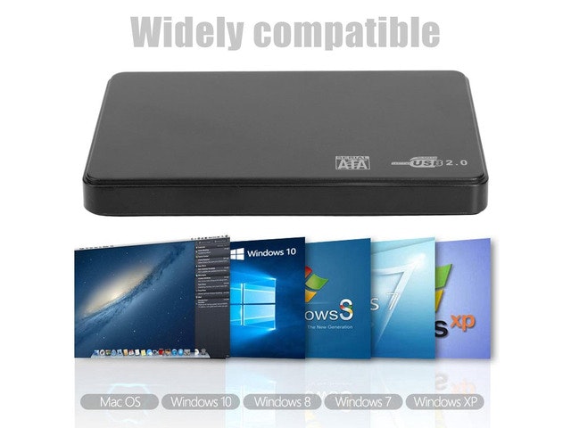 2.5-inch USB 2.0 Hard Drive Enclosure: $14.40 2.5-inch USB 2.0 Hard Drive Enclosure: $14.40