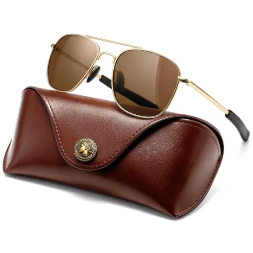 Sungait Men's Polarized Aviator Sunglasses: $19.99