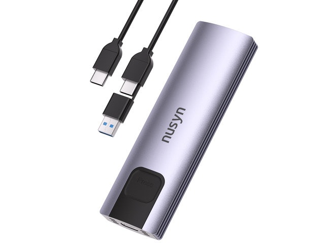 Nusyn NSE20 10Gbps M.2 NVMe and SATA SSD Enclosure: $16.99 Nusyn NSE20 10Gbps M.2 NVMe and SATA SSD Enclosure: $16.99