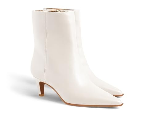 Coutgo Women's Pointed Toe Kitten Heel Ankle Boots: $39.99 Coutgo Women's Pointed Toe Kitten Heel Ankle Boots: $39.99