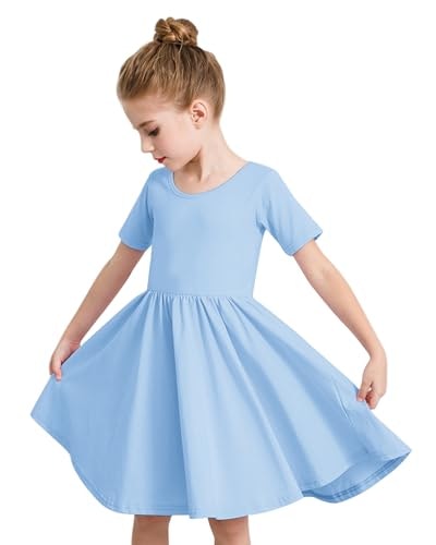 Stelle Girls Cotton Short Sleeve Twirl Skater Dress: $16.99 Stelle Girls Cotton Short Sleeve Twirl Skater Dress: $16.99