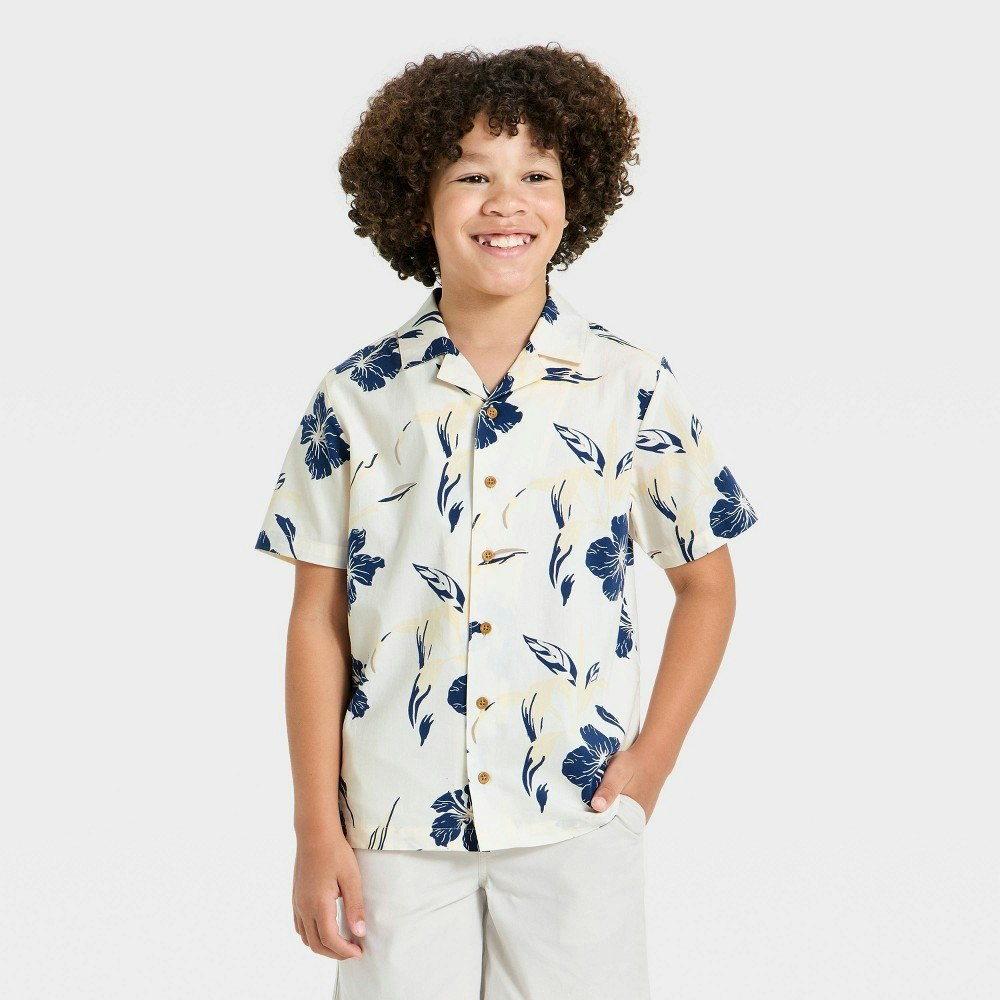 Grayson Threads Boys' Short Sleeve Printed Button-Up Shirt: $13.50