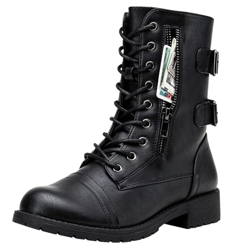 Vepose Women's 929 Mid-Calf Lace-Up Combat Boots: $47.99 Vepose Women's 929 Mid-Calf Lace-Up Combat Boots: $47.99