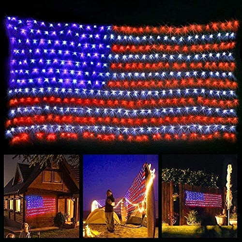 HYH American Flag LED Net Lights: $28.89 HYH American Flag LED Net Lights: $28.89