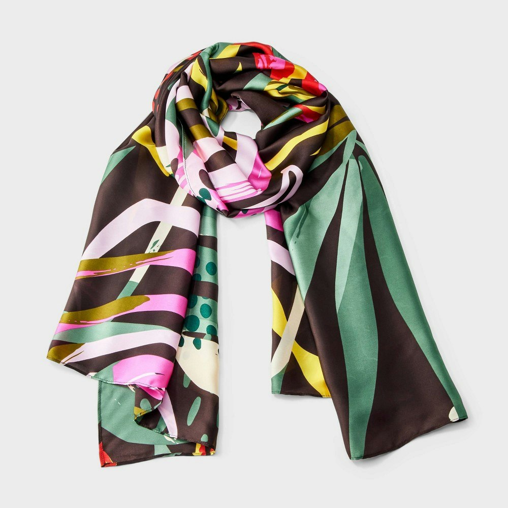 A New Day Tropical Leaf Print Scarf: $13 A New Day Tropical Leaf Print Scarf: $13