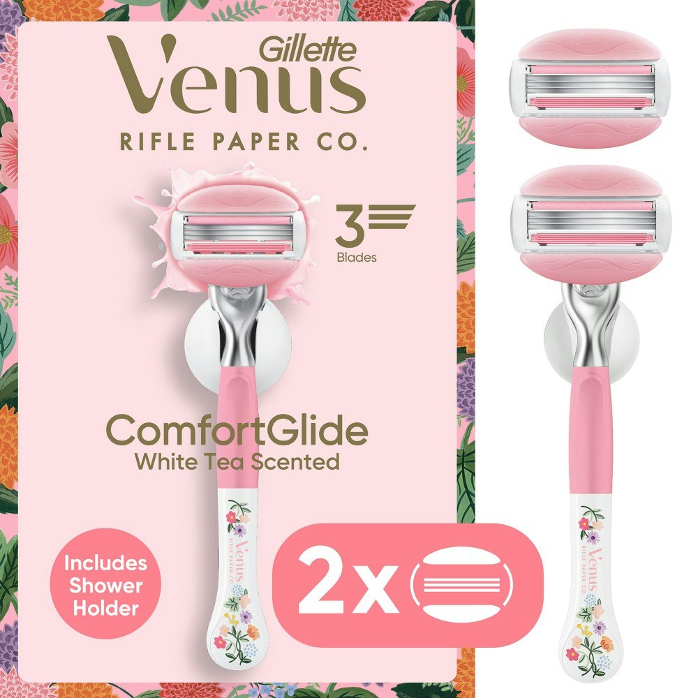 Venus + Rifle Paper Co. ComfortGlide 3-Blade Women's Razor with 2 Refills: $13.99