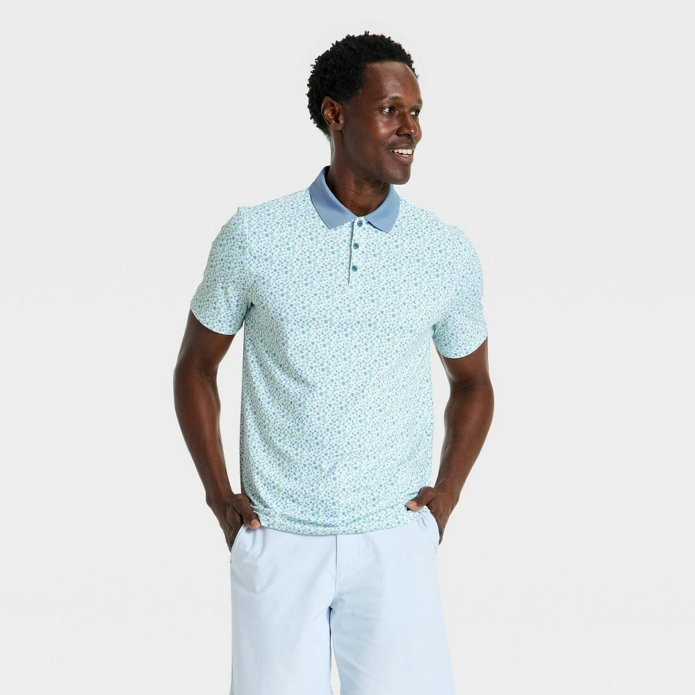 All in Motion Men's Short Sleeve Textured Athletic Polo Shirt: $22.50 All in Motion Men's Short Sleeve Textured Athletic Polo Shirt: $22.50