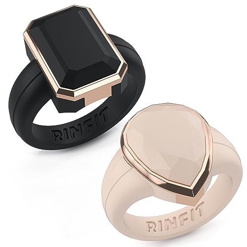 Rinfit Emerald Silicone Ring with Stainless Steel Frame: $23.99 Rinfit Emerald Silicone Ring with Stainless Steel Frame: $23.99
