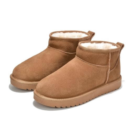 Women's Leather Fur-Lined Ankle Boots: $49.90