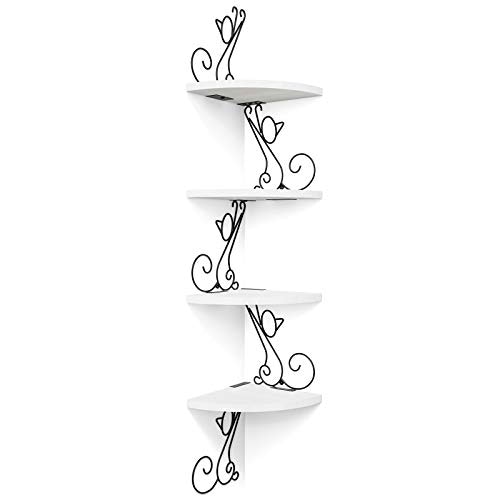 Alsonerbay 4-Tier Cat Shaped Corner Floating Shelf: $31.44