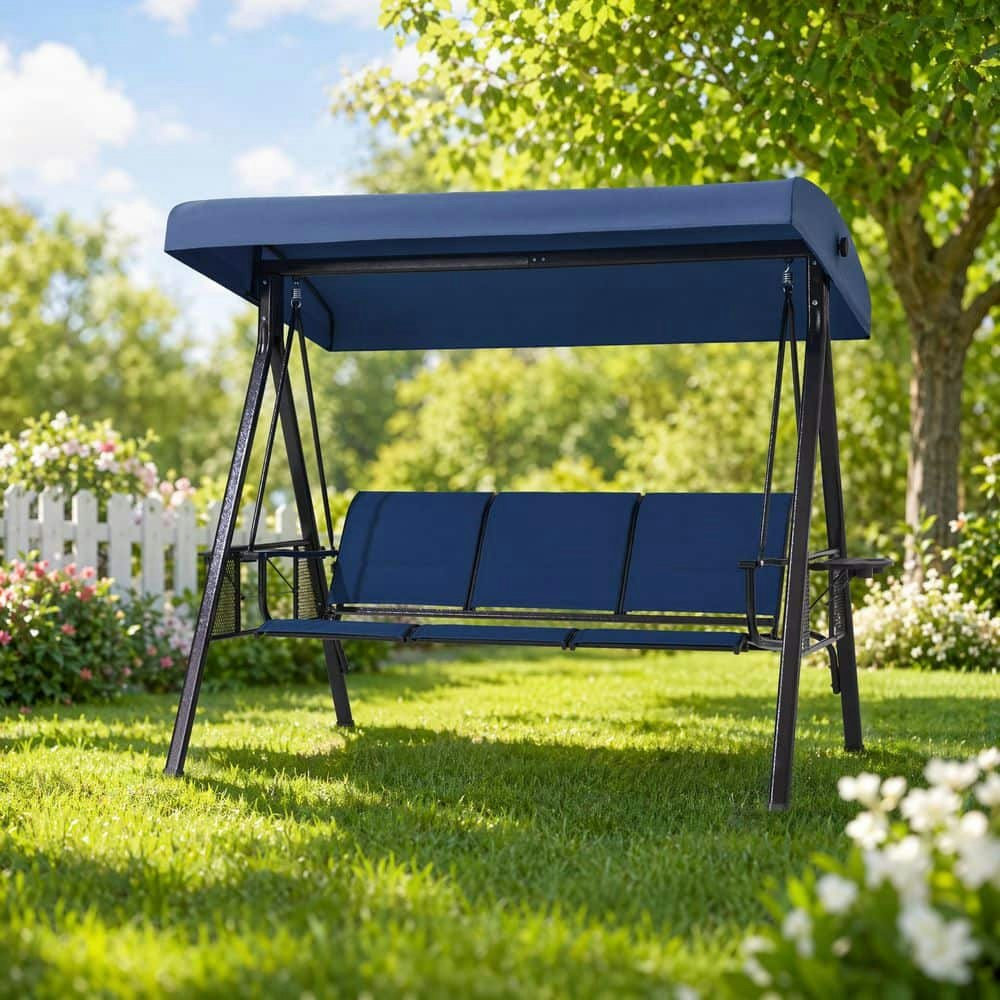 3-Person Metal Outdoor Patio Swing: $290.36 3-Person Metal Outdoor Patio Swing: $290.36