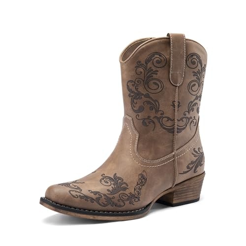 Dream Pairs Women's Western Ankle Boots: $36.97 Dream Pairs Women's Western Ankle Boots: $36.97