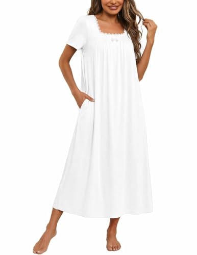 Ekouaer Cotton Victorian Nightgown: $19.97