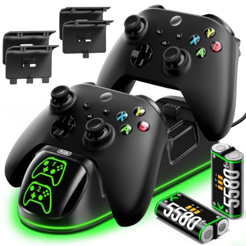 Olvo Xbox Controller Charging Station with Two 5,580mWh Batteries: $24.64 Olvo Xbox Controller Charging Station with Two 5,580mWh Batteries: $24.64