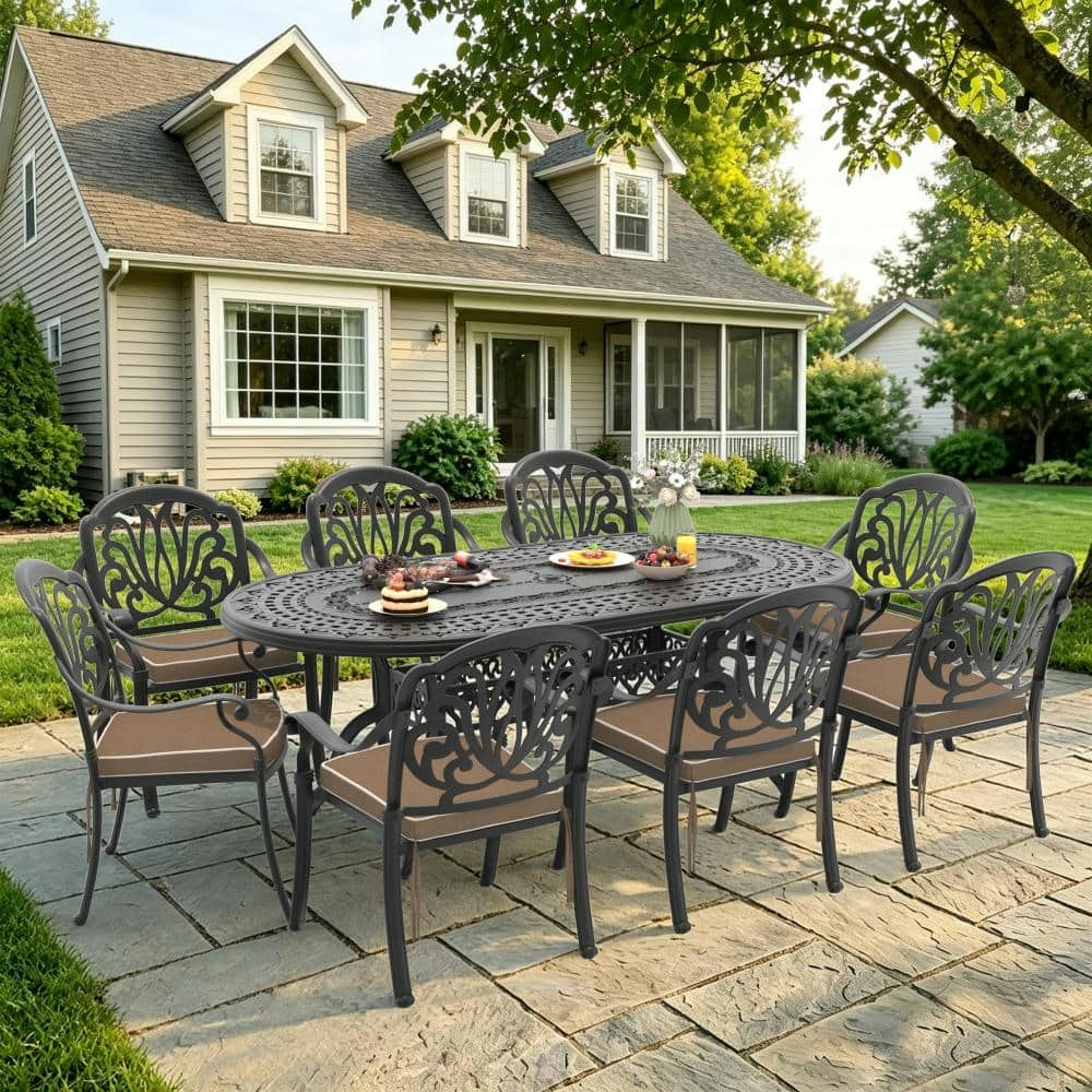 9-Piece Cast Aluminum Patio Dining Set: $1,774.41 9-Piece Cast Aluminum Patio Dining Set: $1,774.41