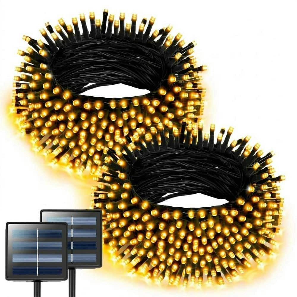 151-Foot Warm White Copper Solar LED String Lights 2-Pack: $64.06 151-Foot Warm White Copper Solar LED String Lights 2-Pack: $64.06
