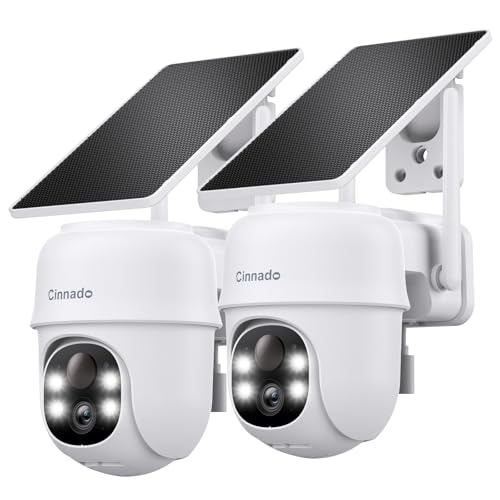 Cinnado B6 2K Wireless Solar Security Camera 2-Pack: $59.99