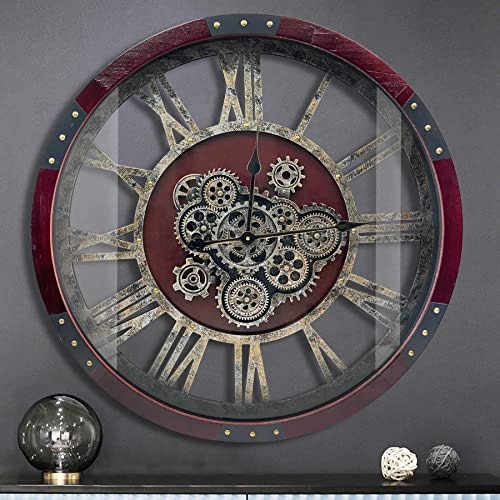 Dorboker 24-inch Moving Gears Wall Clock: $151.98 Dorboker 24-inch Moving Gears Wall Clock: $151.98