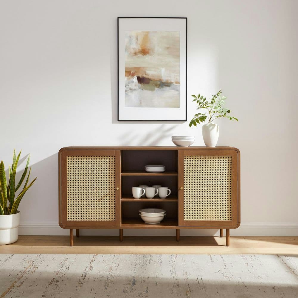 Nora Walnut Buffet: $290.95 Nora Walnut Buffet: $290.95