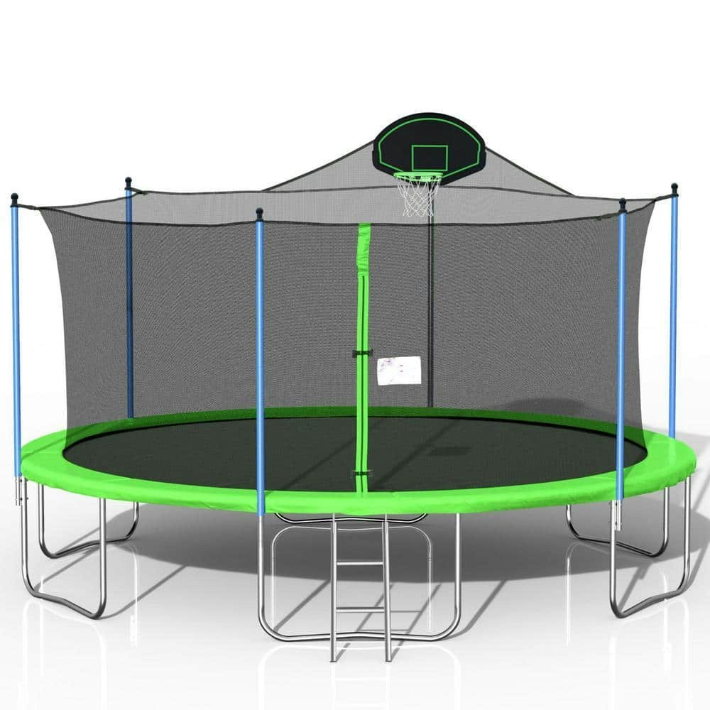 Anky 16-Foot Metal Trampoline with Safety Enclosure: $558.99 Anky 16-Foot Metal Trampoline with Safety Enclosure: $558.99