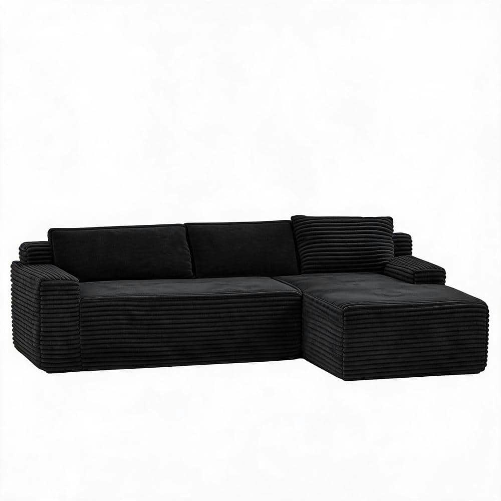 95-inch Armless 4-Piece Corduroy Modular Sectional Sofa with Storage: $1,062.09 95-inch Armless 4-Piece Corduroy Modular Sectional Sofa with Storage: $1,062.09