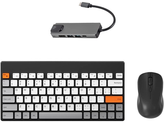 Mytrix 2.4GHz Wireless Keyboard and Mouse Set: $39.99
