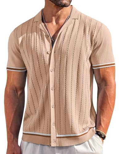 Coofandy Men's Knit Button-Up Polo Shirt: $19.99 Coofandy Men's Knit Button-Up Polo Shirt: $19.99