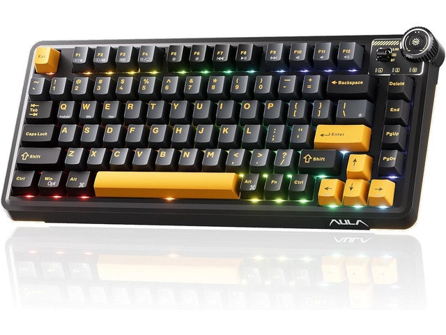 Aula F75 75% Hot-Swappable RGB Mechanical Keyboard: $128.68 Aula F75 75% Hot-Swappable RGB Mechanical Keyboard: $128.68