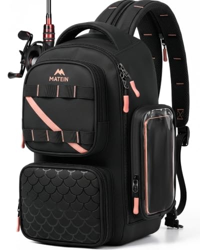 Matein Women's Fishing Sling Bag with 3600 Tackle Backpack: $25.49