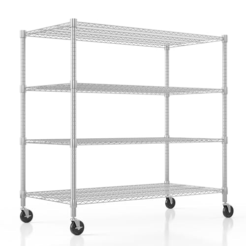 Homdox 24"x48"x72" 4-Tier Heavy Duty Metal Storage Shelf: $151.98 Homdox 24"x48"x72" 4-Tier Heavy Duty Metal Storage Shelf: $151.98