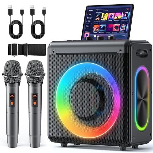 Verkb 200W Karaoke Machine with 2 Wireless Microphones: $69.98 Verkb 200W Karaoke Machine with 2 Wireless Microphones: $69.98