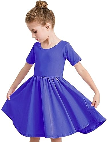 Stelle Girls Cotton Short Sleeve Twirl Skater Dress: $12.74 Stelle Girls Cotton Short Sleeve Twirl Skater Dress: $12.74