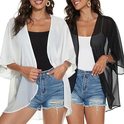 Olrain Women's Floral Print Chiffon Kimono Cover Up 2-Pack: $11.04 Olrain Women's Floral Print Chiffon Kimono Cover Up 2-Pack: $11.04
