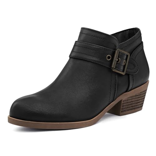 Mysoft Women's Low Chunky Ankle Boots: $35.99