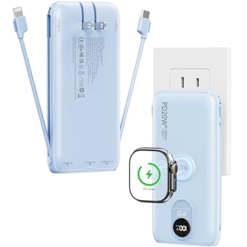 Xegner 10,000mAh 20W Portable Charger with Wall Plug and Cables: $28.99 Xegner 10,000mAh 20W Portable Charger with Wall Plug and Cables: $28.99