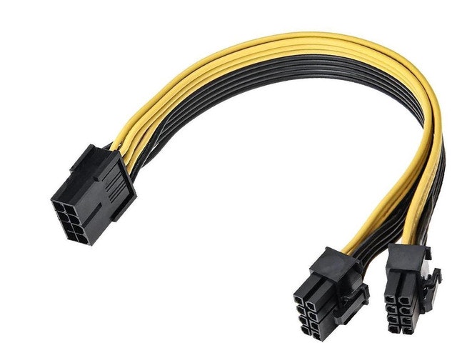 PCIe 8-Pin to Dual 8-Pin GPU Power Splitter Cable: $10.49 PCIe 8-Pin to Dual 8-Pin GPU Power Splitter Cable: $10.49