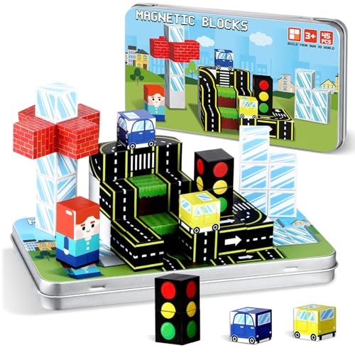 Qoubai 45-Piece Mini Magnetic Building Blocks Travel Set: $14.44 Qoubai 45-Piece Mini Magnetic Building Blocks Travel Set: $14.44