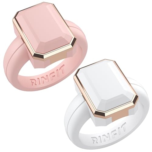 Rinfit Emerald Silicone Ring with Stainless Steel Frame Size 5: $25.49 Rinfit Emerald Silicone Ring with Stainless Steel Frame Size 5: $25.49