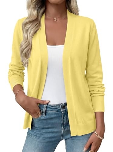 Onlyshe Women's Open Front Lightweight Long Sleeve Cardigan Sweater: $19.98 Onlyshe Women's Open Front Lightweight Long Sleeve Cardigan Sweater: $19.98