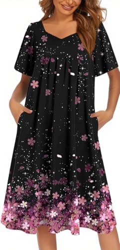 Ekouaer Women's Nightgown House Dress with Pockets: $16.97 Ekouaer Women's Nightgown House Dress with Pockets: $16.97