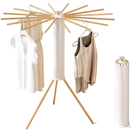 Foldable 16-Arm Beechwood Clothes Drying Rack: $50.98 Foldable 16-Arm Beechwood Clothes Drying Rack: $50.98