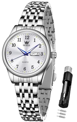 Olevs Women's Stainless Steel Dress Watch: $32.60