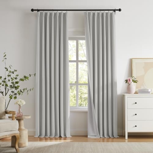 102-Inch Linen Pinch Pleat Curtains 2-Pack: $53.48 102-Inch Linen Pinch Pleat Curtains 2-Pack: $53.48