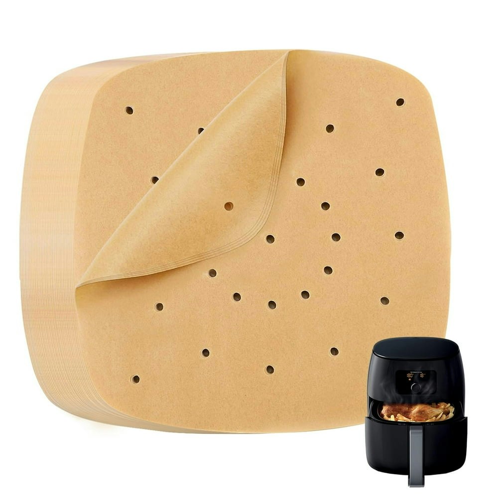 Katbite 9-Inch Square Perforated Air Fryer Parchment Paper 200-Count: $9.99