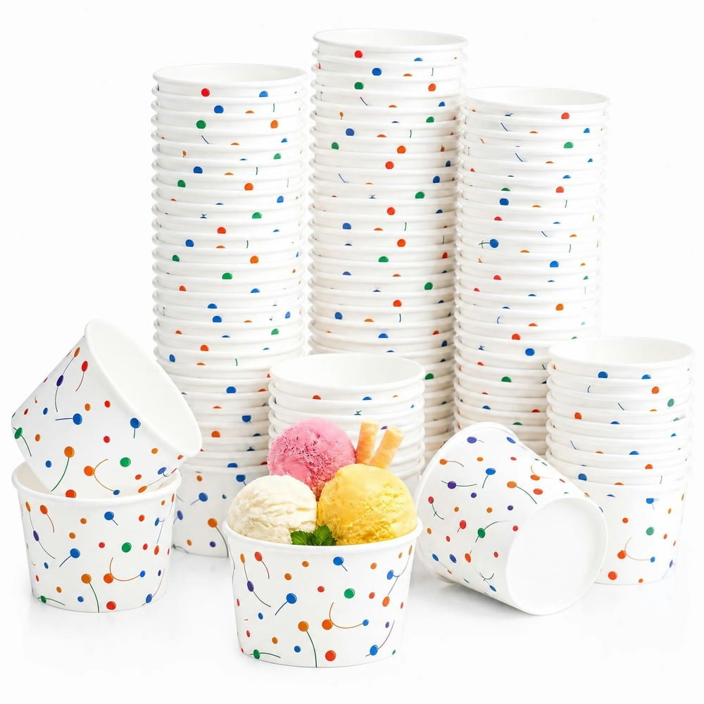 Treamon 9oz Disposable Paper Ice Cream Cups 100-Pack: $18.99 Treamon 9oz Disposable Paper Ice Cream Cups 100-Pack: $18.99