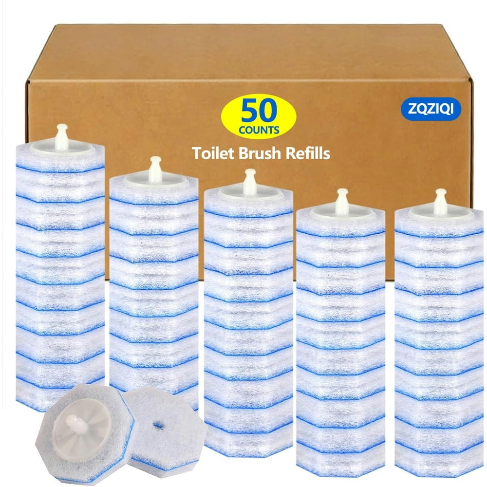 Zqziqi Disposable Toilet Brush Refills 50-Pack: $14.35 Zqziqi Disposable Toilet Brush Refills 50-Pack: $14.35