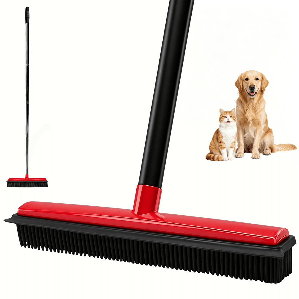 Vovmiin 51-inch Long-Handle Pet Hair Carpet Rake and Broom Set: $13.13 Vovmiin 51-inch Long-Handle Pet Hair Carpet Rake and Broom Set: $13.13