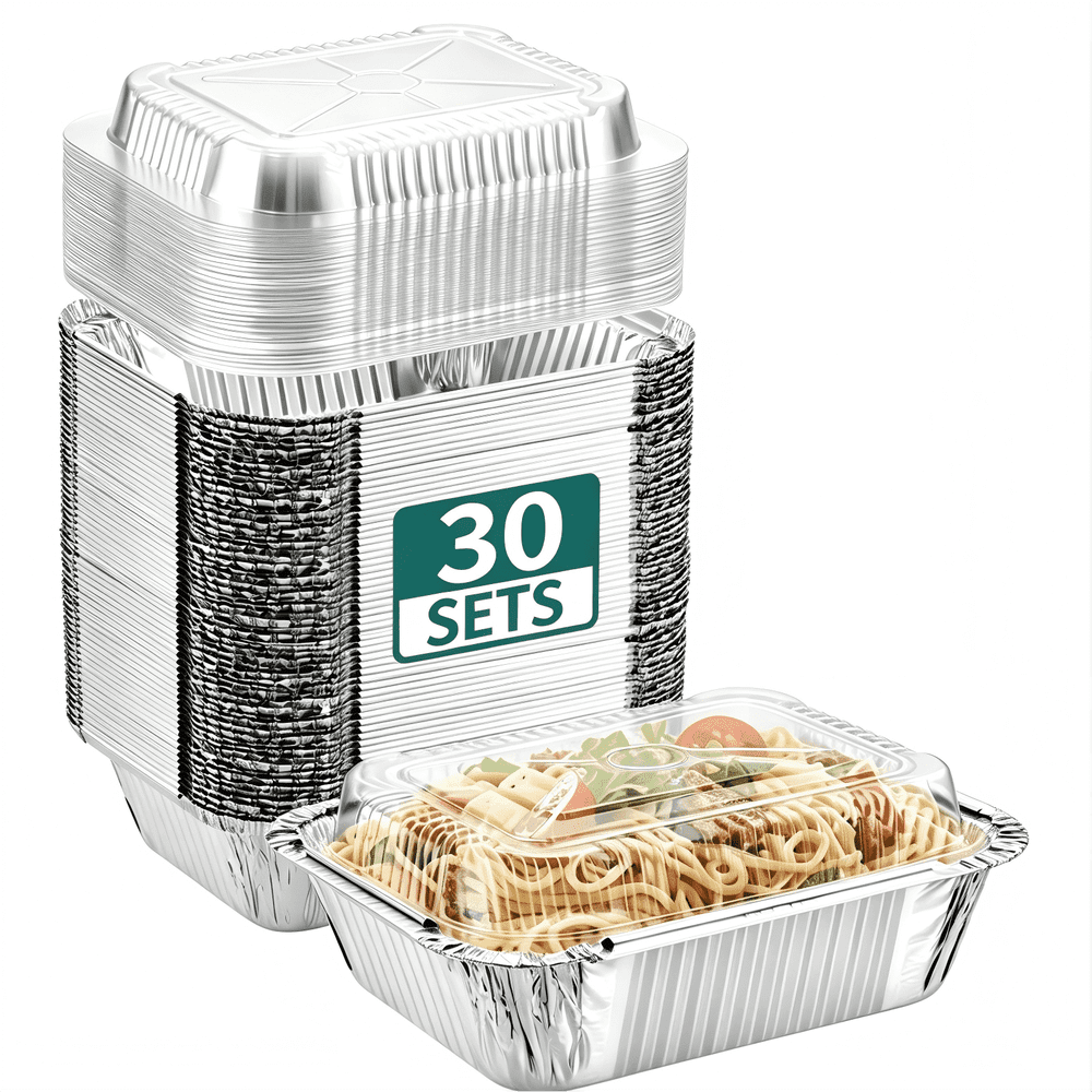 8.6"x6.3" Aluminum Pan with Lid 30-Pack: $14.39 8.6"x6.3" Aluminum Pan with Lid 30-Pack: $14.39