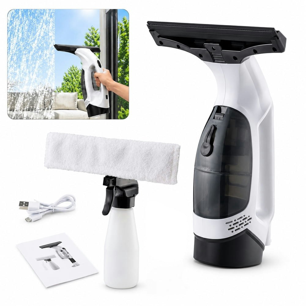 Naeqieo Cordless Electric Window Vacuum Squeegee: $32.39 Naeqieo Cordless Electric Window Vacuum Squeegee: $32.39