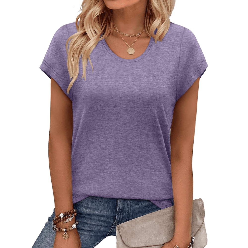 Moshu Women's Cap Sleeve Basic T-Shirt: $7.99 Moshu Women's Cap Sleeve Basic T-Shirt: $7.99